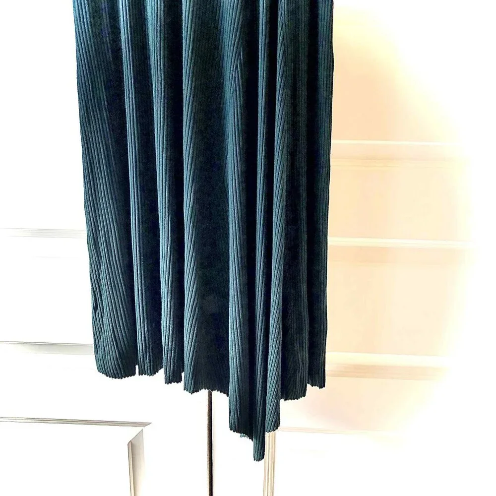 NWT KAMPERETT Moor Ribbed Turtleneck Maxi Dress Forest Green M MSRP $495